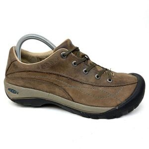 KEEN Toyah Leather Hiking Trail Running Walking Shoes Womens Size 8 brown